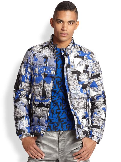 versace mens quilted jacket|Versace denim jacket.